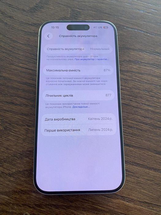 Продам свій Iphone 15 pro 128gb
