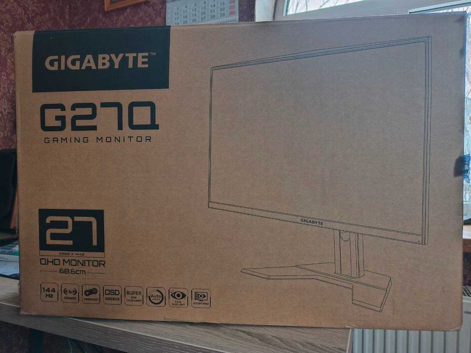 Монітор 27" Gigabyte G27Q Gaming Monitor -- 2K IPS 8-Bit