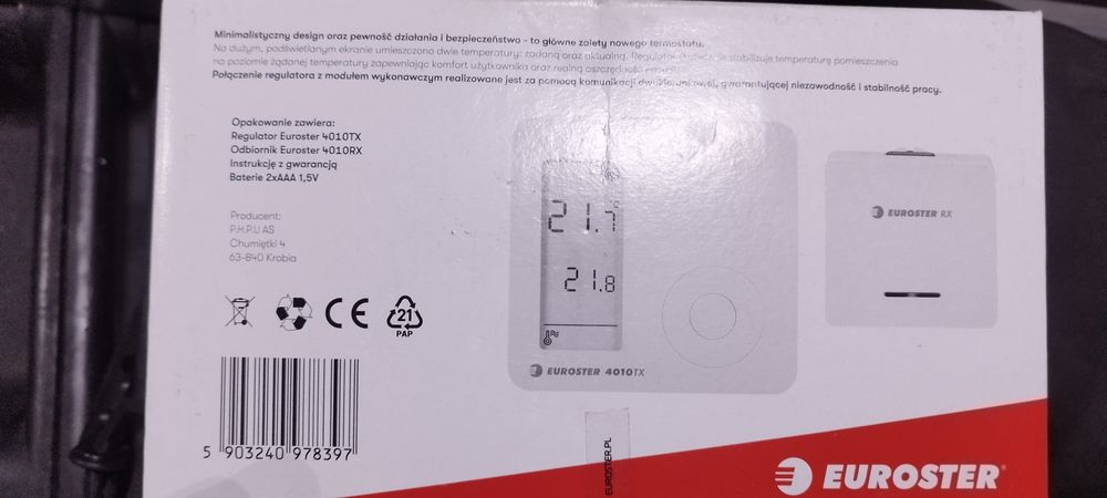 Okazja! Nowy Regulator temperatury Euroster 4010