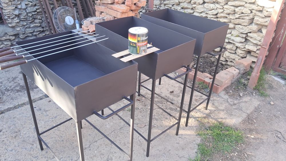 Мангал 60×35 пофарбований термо фарбой