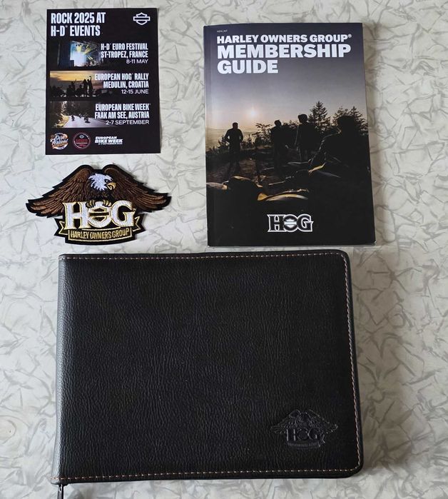 Шкіряне портмане для документів HOG Harley Davidson
