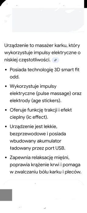 Masażer szyi i karku