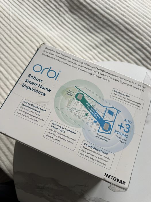 Netgear Orbi RBS760 Wifi 6 Wlan satelita 5400Mb/s nowe okazja!