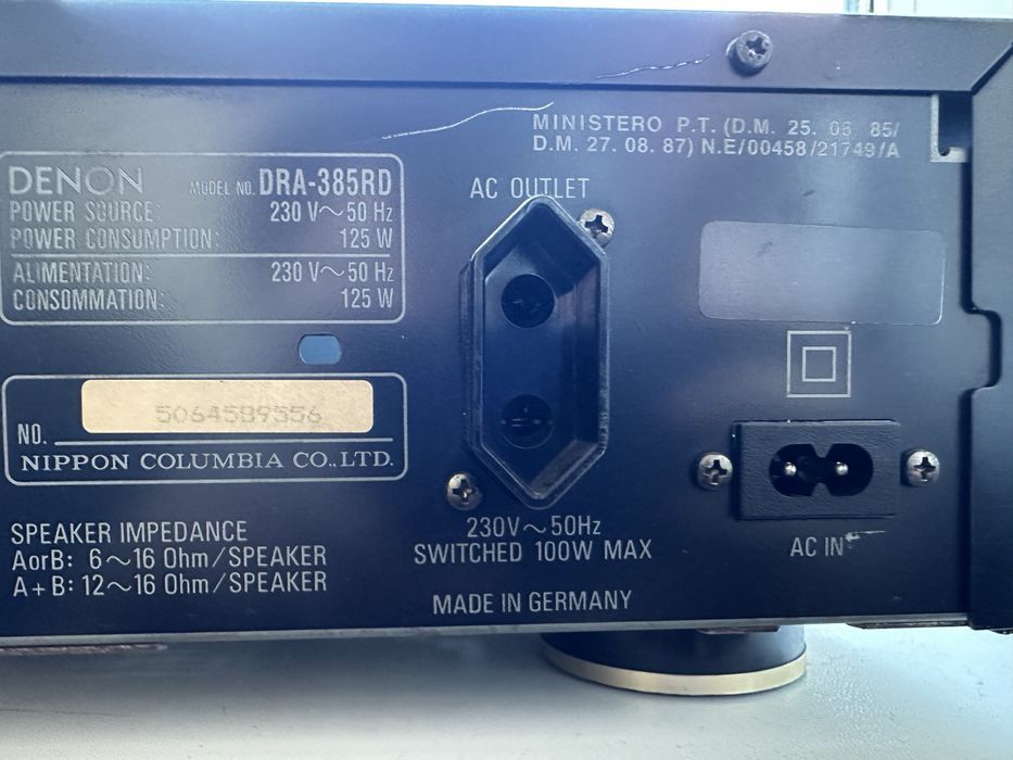 Denon Dra-385Rd mage in Germany підсилювач усилитель ресивер