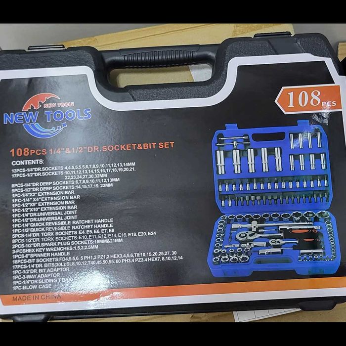 D84-Mala de ferramentas roquete com 108 peças