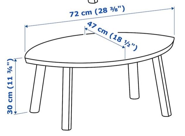 Mesa de centro ou lateral Ikea