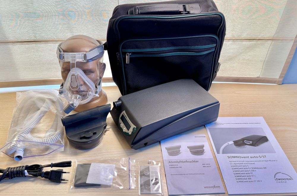 Новий автоматичний Біпап апарат Weinmann SOMNOvent auto ST, сіпап, швл