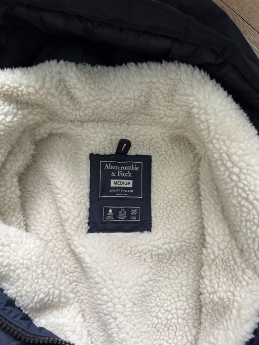 Парка Abercrombie & Fitch trekking parka navy blue
