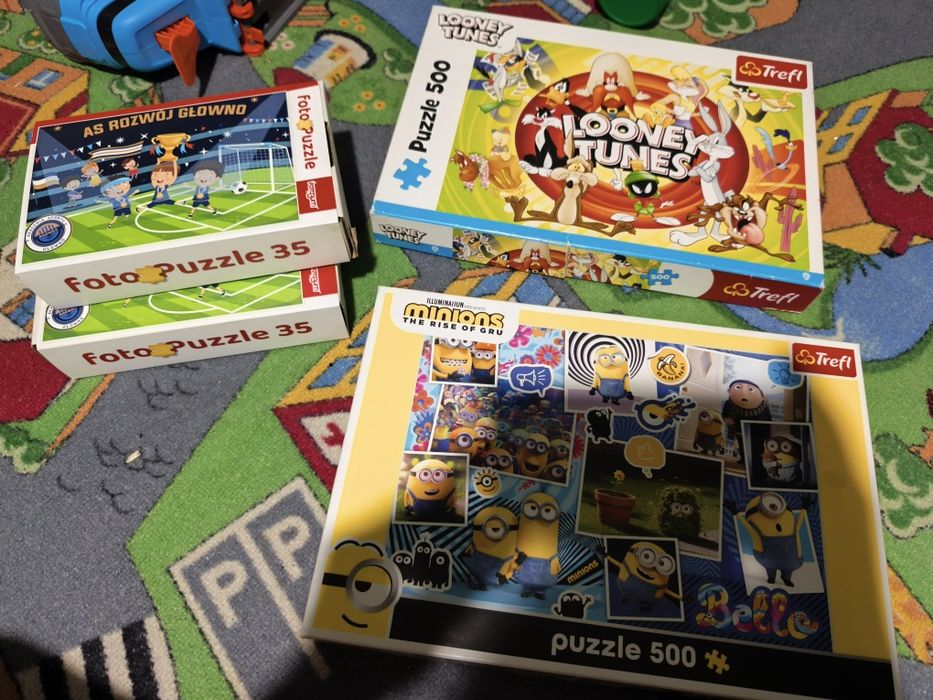 Puzzle gry tabliczka mnożenia oraz fiiszki