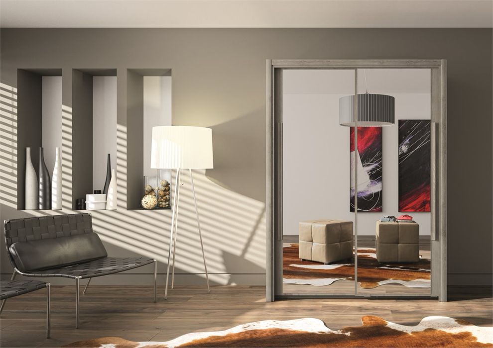 Roupeiro Casal com portas deslizantes com espelho