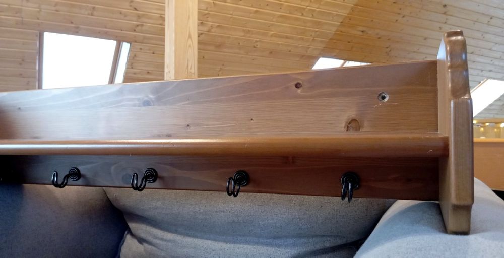 Oferta weekendowa do niedzieli Ikea Leksvik wieszak półka lite drewno