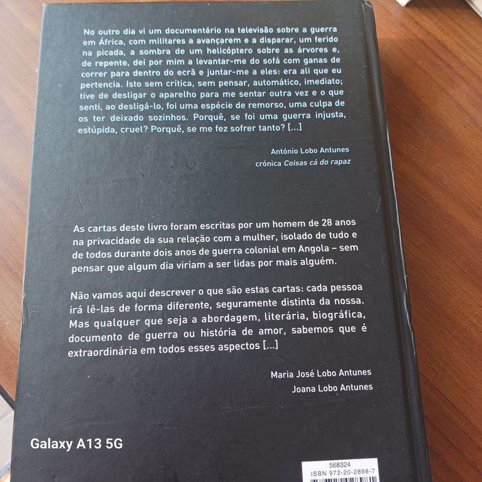 D'este viver aqui  neste papel descripto- cartas de guerra