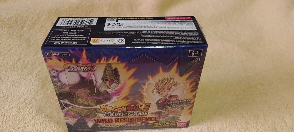 Dragon ball super card game wild resurgence box