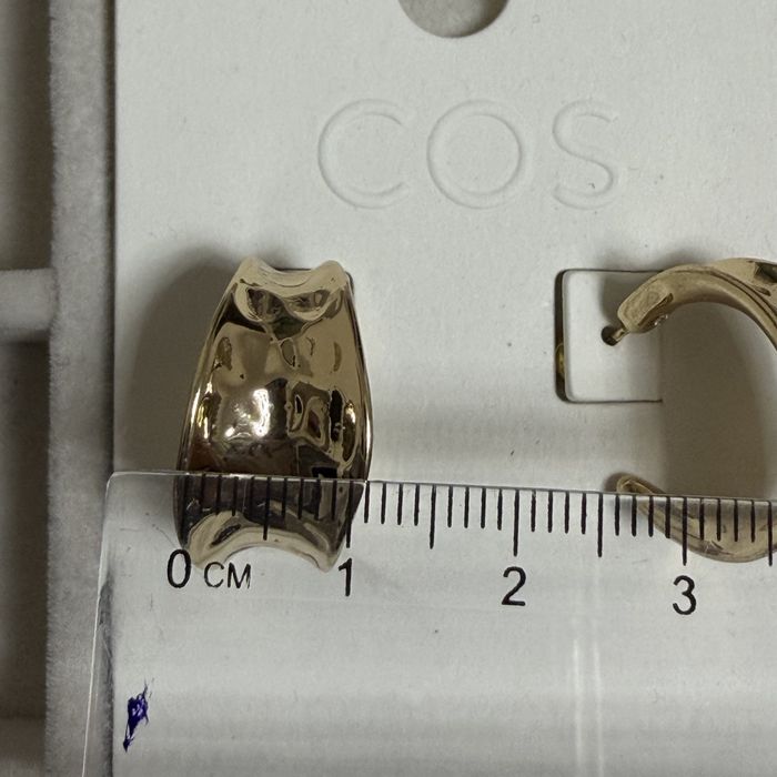 Сережки кільця Cos золотисті