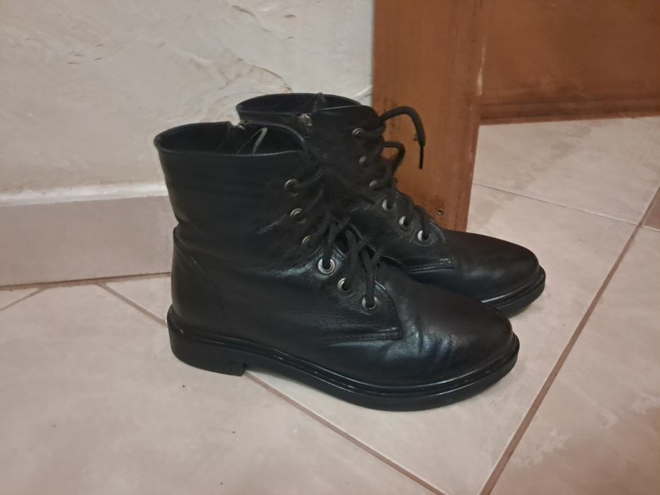 Чобітки шкіряні на зиму