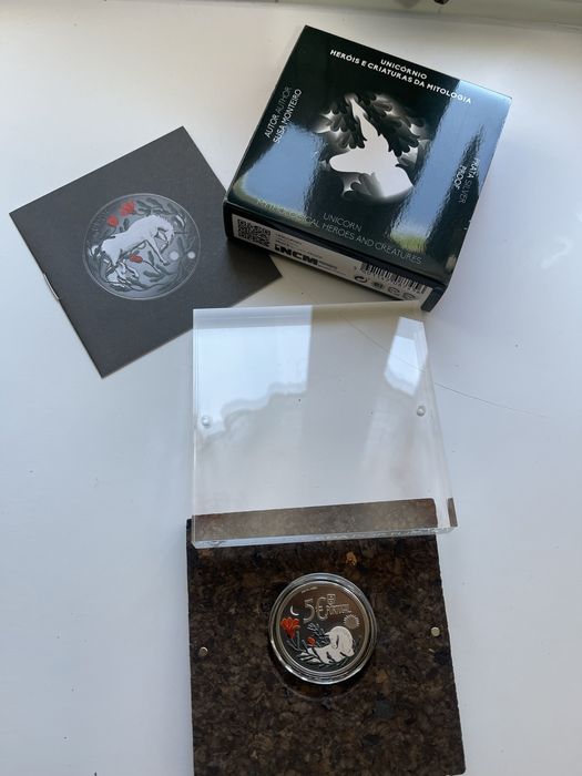 Moeda proof unicornio