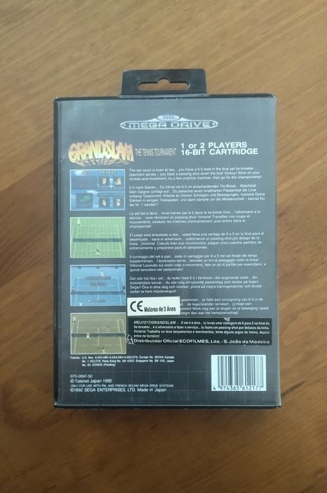 Jogo Mega Drive tenis Grandslash