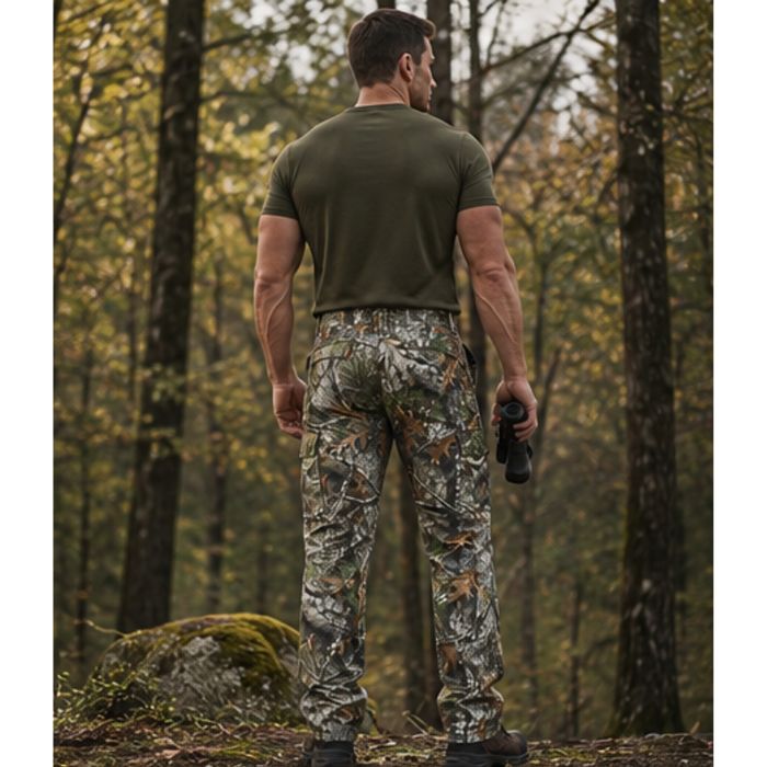 Spodnie myśliwskie taktyczne kamuflaż ocieplane softshell 5XL 42W/34L