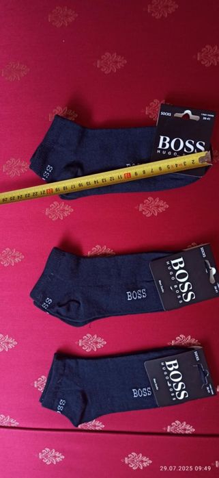 Skarpety czarne HUGO BOSS. Komplet 3szt roz 36-40