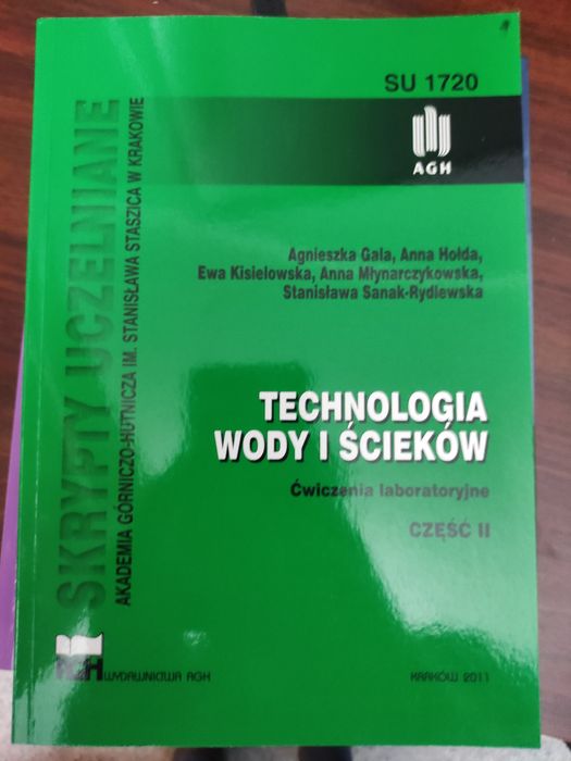 Technologia wody i ścieków ćwiczenia laboratoryjne cześć 2 II