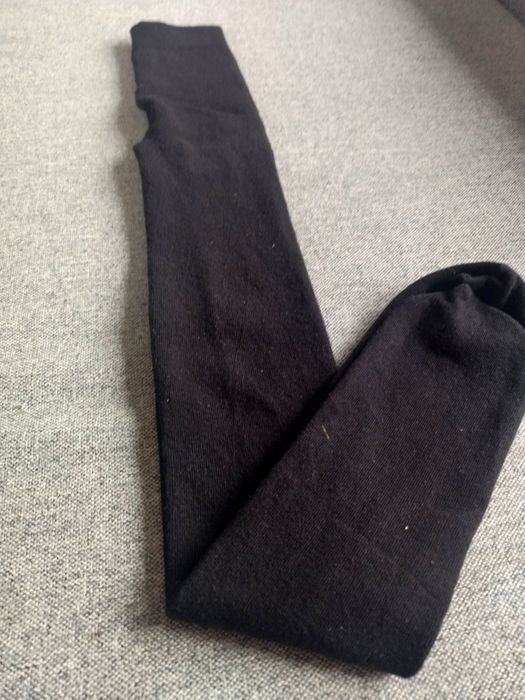Rajstopy wełniane z wełny Merynosa Merino Wool. Rozmiar 3/M. Czarne.