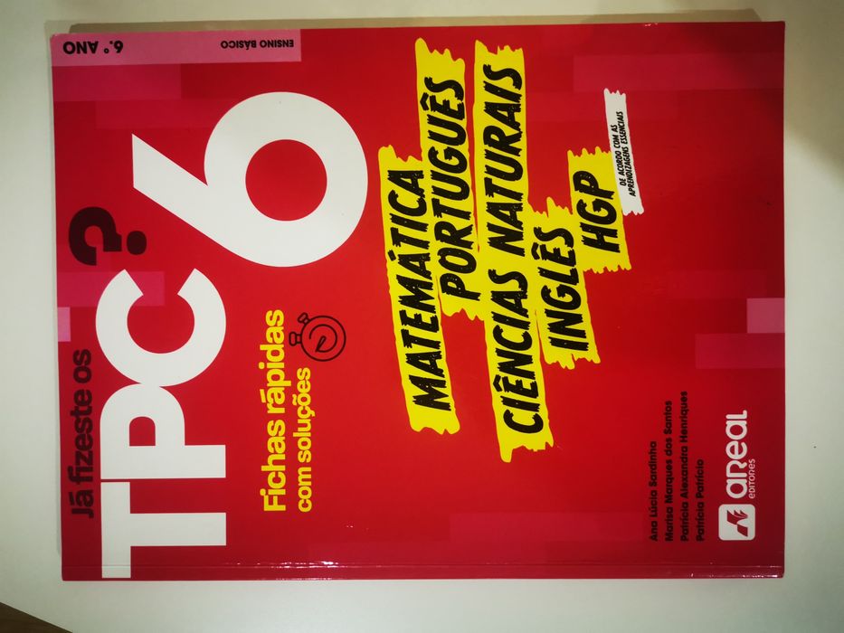 TPC ? - 6 ano. Fichas rápidas