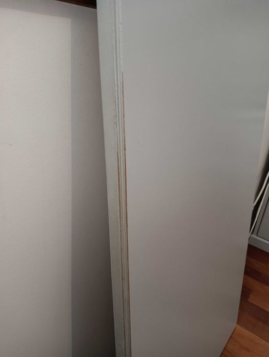 Secretária cinza claro VEBJÖRN – usada