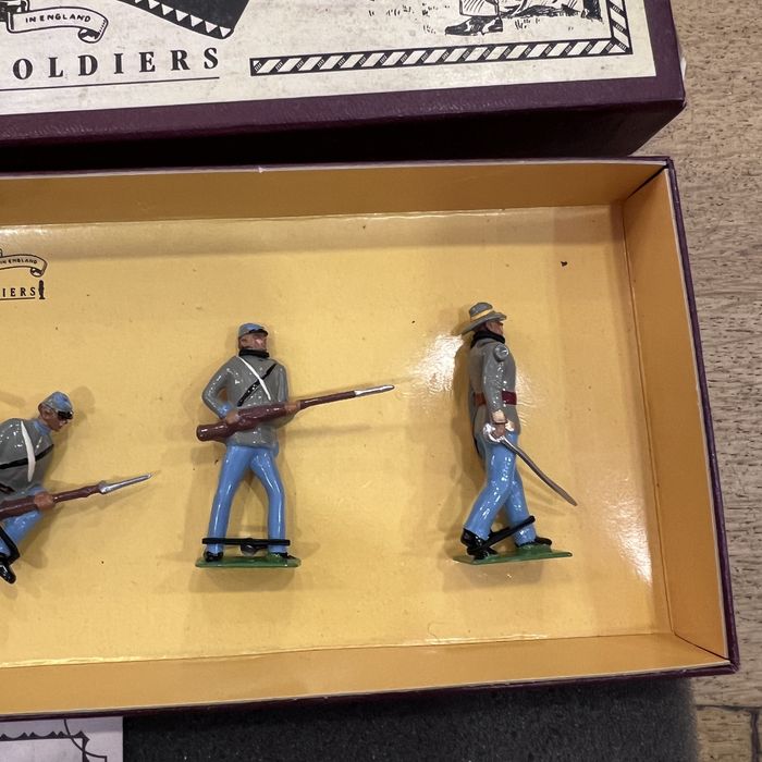 Figuras soldados Confederate Infantry Britains Toy Soldiers