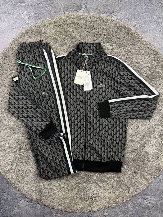 Костюм Lacoste чорний осінь лакоста Lacosta усі розміри якість топ