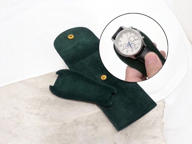 Zestaw etui Premium na zegarki (zielone wnętrze) – 5+1