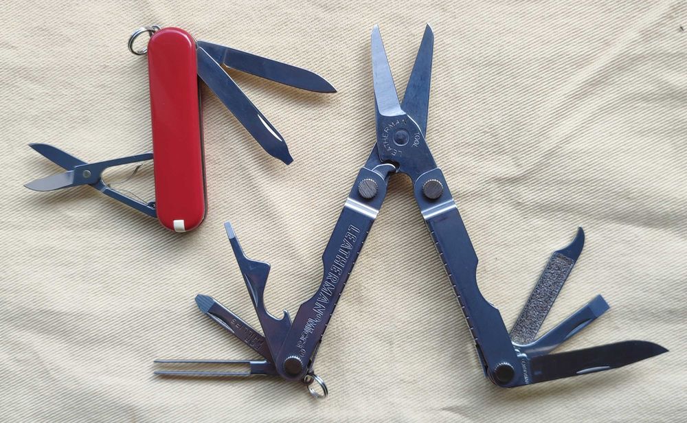 Multitool Leatheman Micra + scyzoryk Victorinox Classic SD