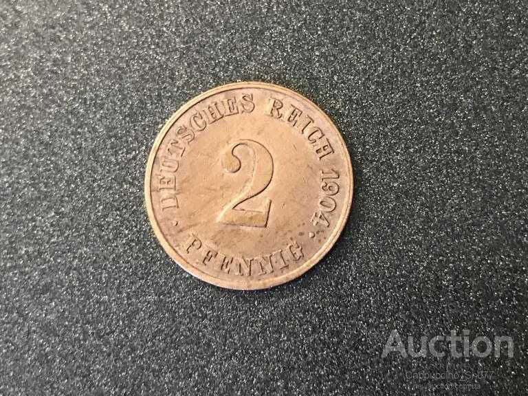 Німеччина 2 пфеніга, 1904