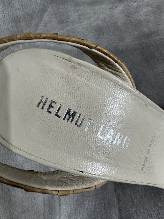 Helmut Lang Vintage Summer 2004 Snake pattern Sandals Heels 38 damskie sandały buty na obcasie