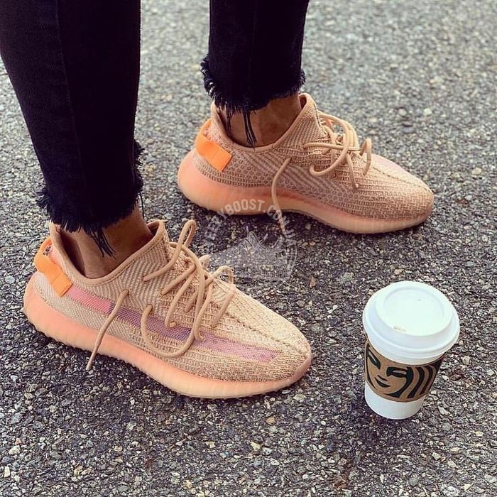 Yeezy boost v2 350 clay оранжеві ізі бусти преміум кросівки стиль