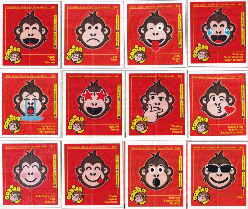 Gorila [Goriloji] - 60 papelinhos (Completa)