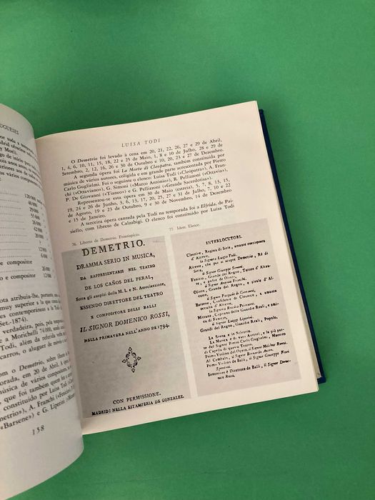 Livro Cantores de Ópera Portugueses I Livraria Bertrand Anos 80