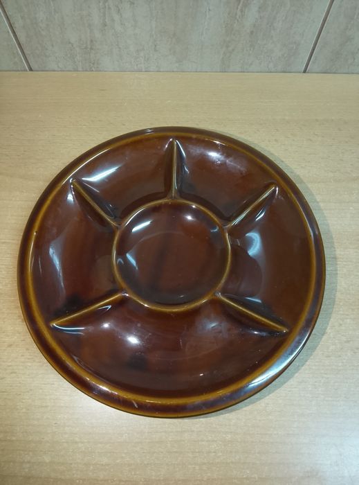 Talerz dzielony na przystawki Porcelit Pruszków stara porcelana PRL