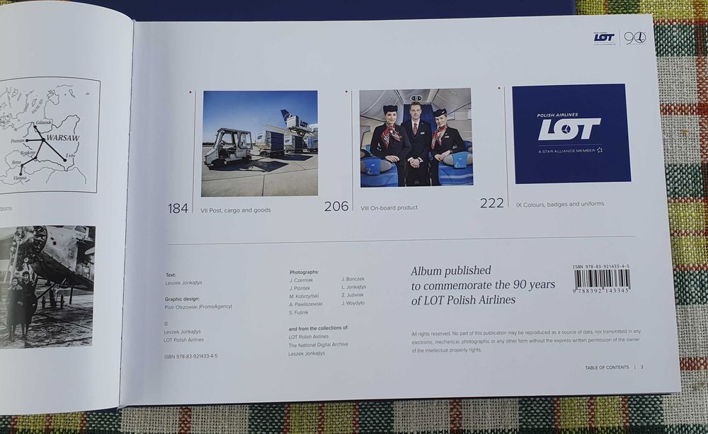 Album 90-lecia PLL "LOT" / Polish Airlines "LOT" 90th Anniversary
