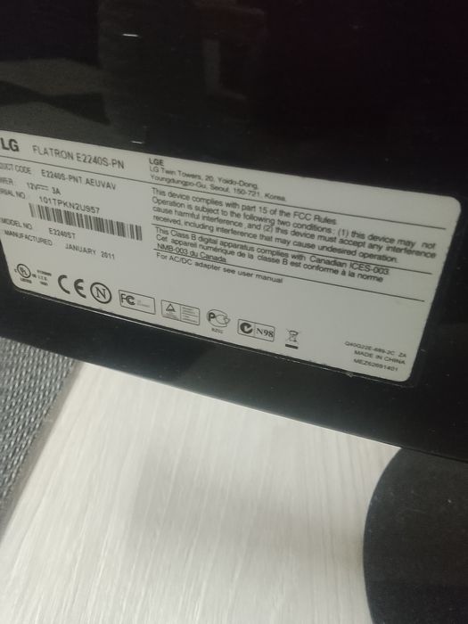Monitor "LG de 24.50 polegadas"