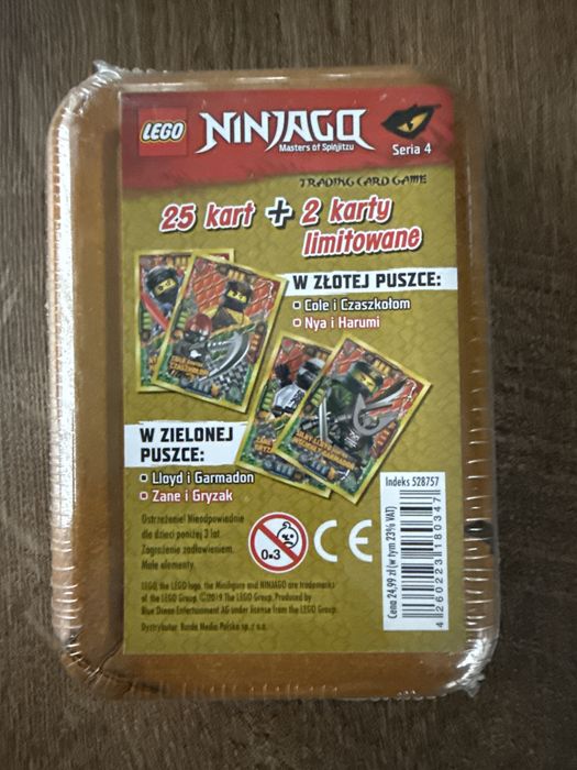 Nowa Puszka LEGO Ninjago TCG Seria 4 – 27 kart (w tym limitowane)