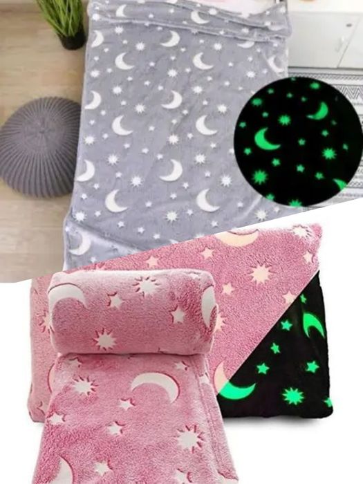 Светящийся плед 150*200см! Детский, люминесцентный!День-Ночь