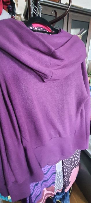 Kardigan by Insomnia Lizzy Jacket sweter grubsza dzianina fiolet. Nowy
