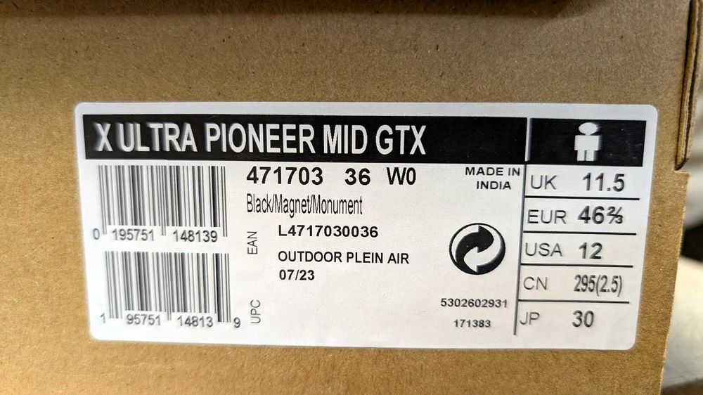 Трекінгові черевики Salomon Men's X Ultra Pioneer Mid GTX