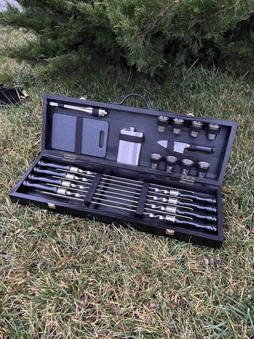 Набор шампуров подарок шампура в кейсе