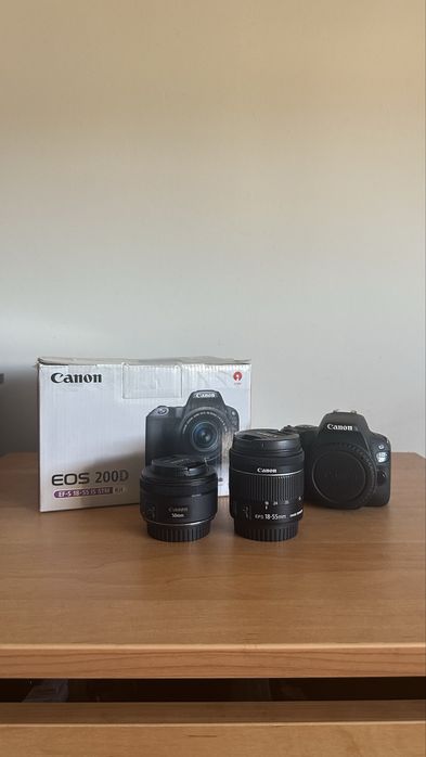 Canon EOS 200D + 50mm + 18-55mm | Kit Completo