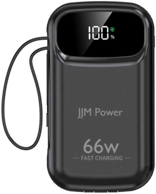 POWERBANK 20000 mAh SZYBKI 66W PD QC Wyświetlacz Wbudowane Kable 3w1