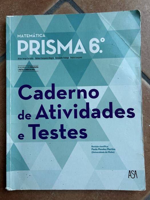 Caderno de atividades Matemática 6