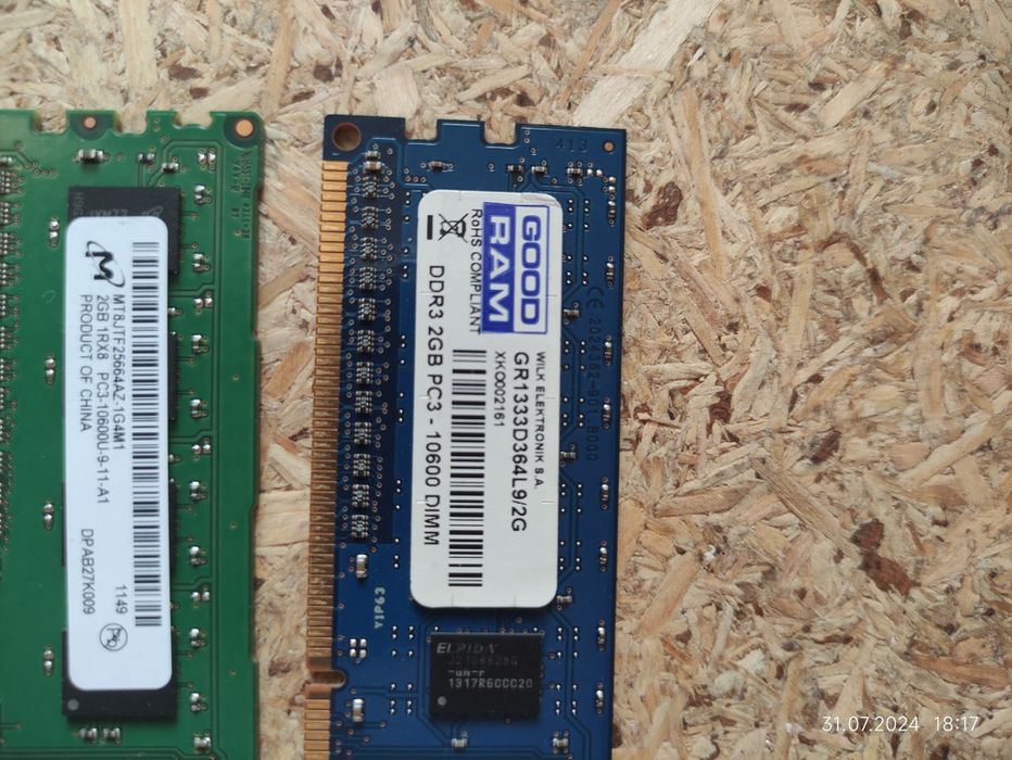 Pamięć RAM  ddr3 2x2gb