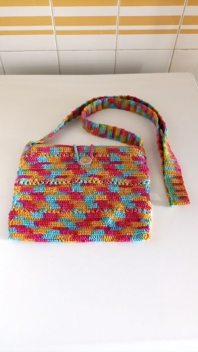 Bolsa em crochê 100% algodão