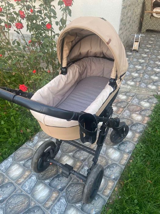 Дитячий візок 2 в 1 Angelina Respect Ecco Бежевий RE54